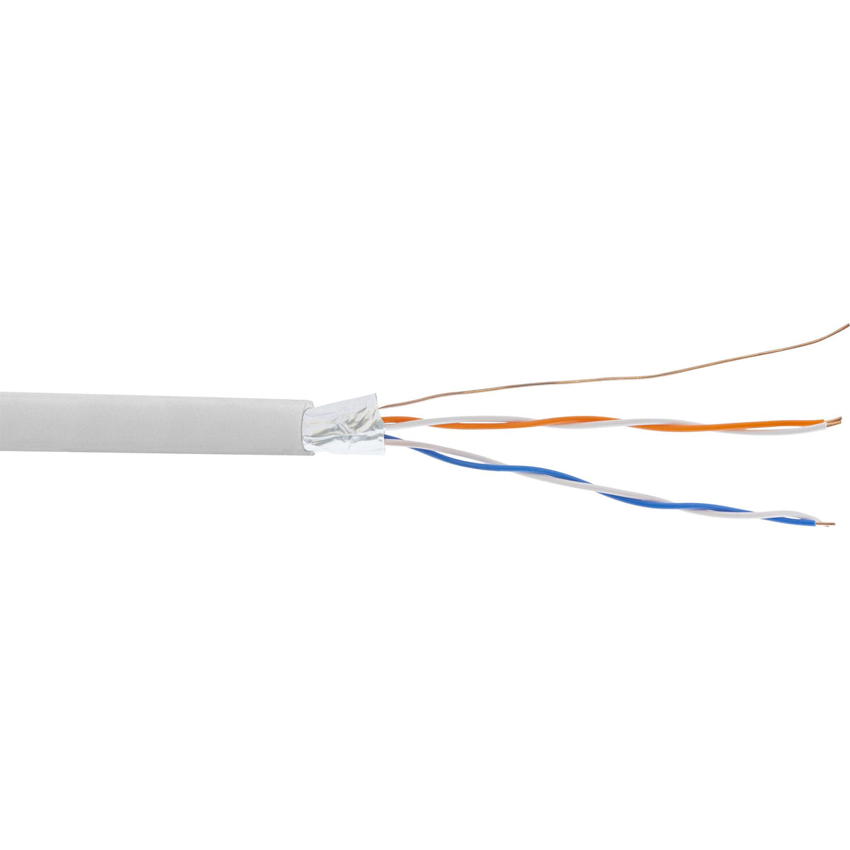 25m Ring Telefon-Kabel 4-adrig 2x2x0,6mm zum Verlegen