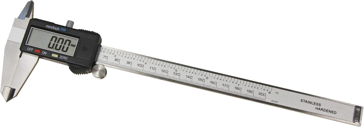 MC POWER - digitale Schieblehre Messschieber | MS-200 | 200mm, LC-Display, mm und inch