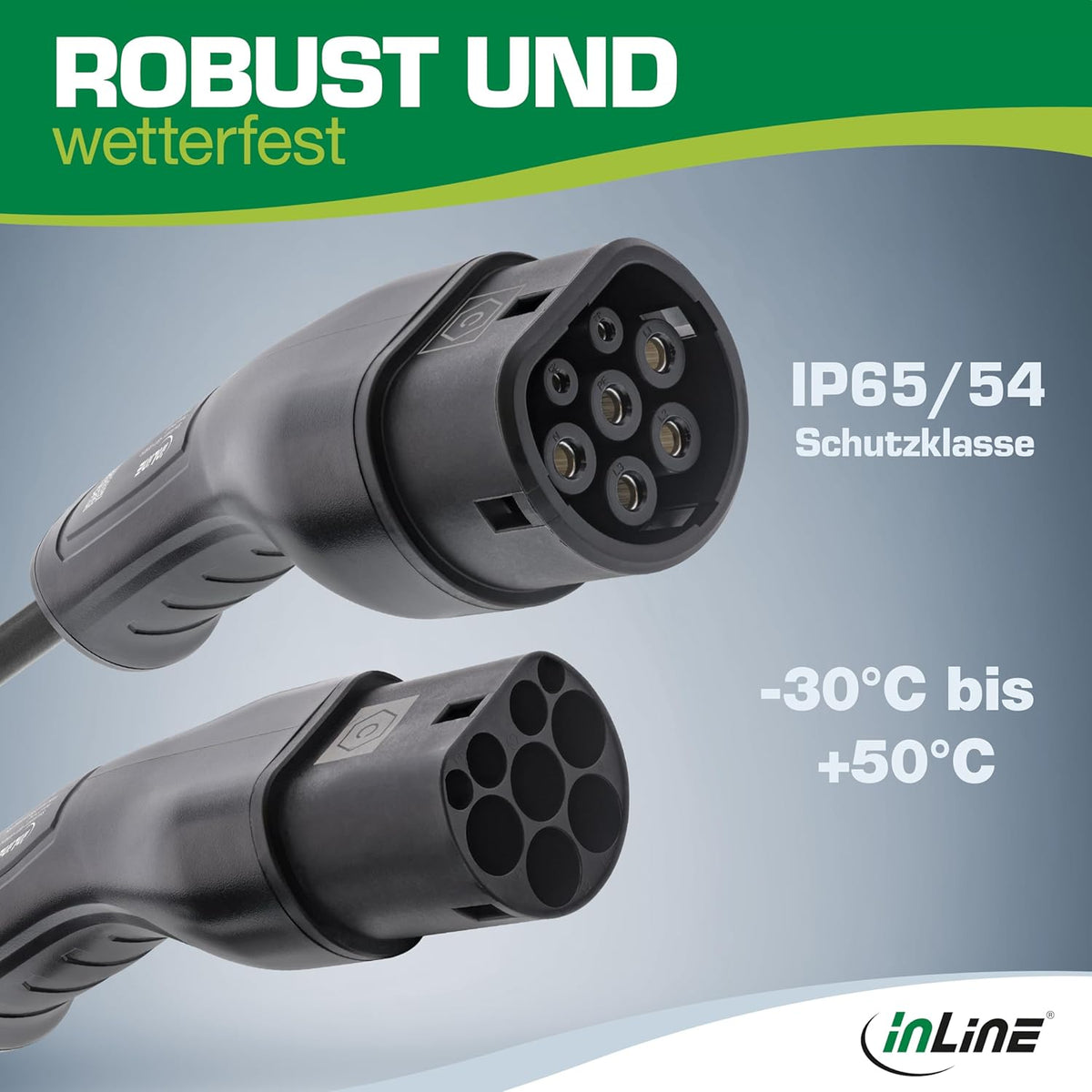 EV Spiral-Autoladekabel für Elektroauto, 5m, TYP2 EN 62196, inkl. Aufbewahrungstasche, 11KW MAX./7,4KW/3,7KW, 16A, 3-Phasig, kompatibel mit Modellen wie i3, iX, ID.3, ID.4 und Anderen