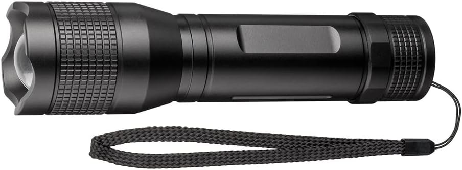 goobay LED Taschenlampe Super Bright 1500 ideal für Arbeit, Freizeit, Sport, Camping, Angeln, Jagd und Pannenhilfe, 1500 Lumen, Leuchtweite bis 300m