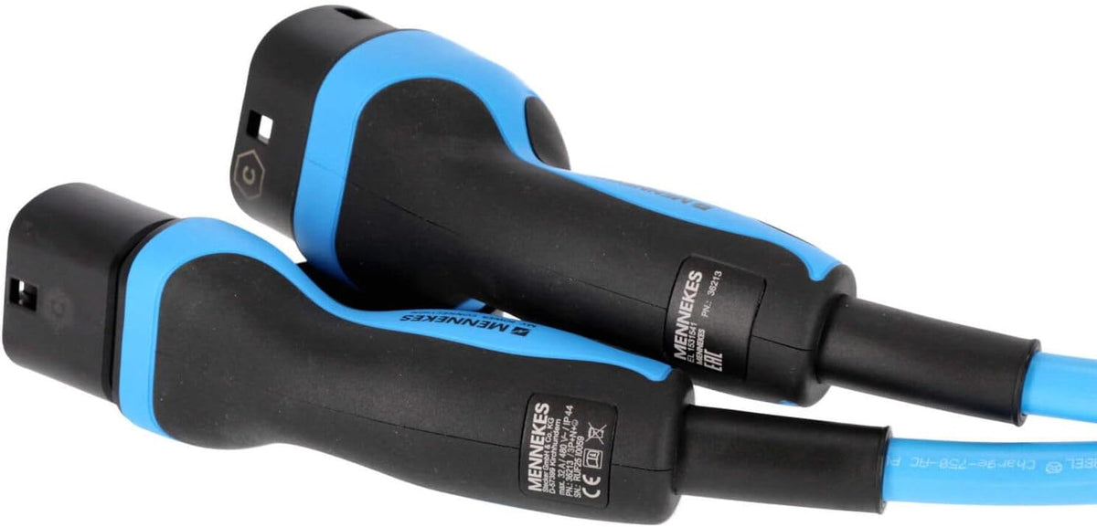 Mennekes 36247 E-Auto Ladekabel 7,5m Mode 3 Typ 2 32A 3PH, Wallbox-Zubehör für 22 kW Elektro- und Hybridfahrzeuge