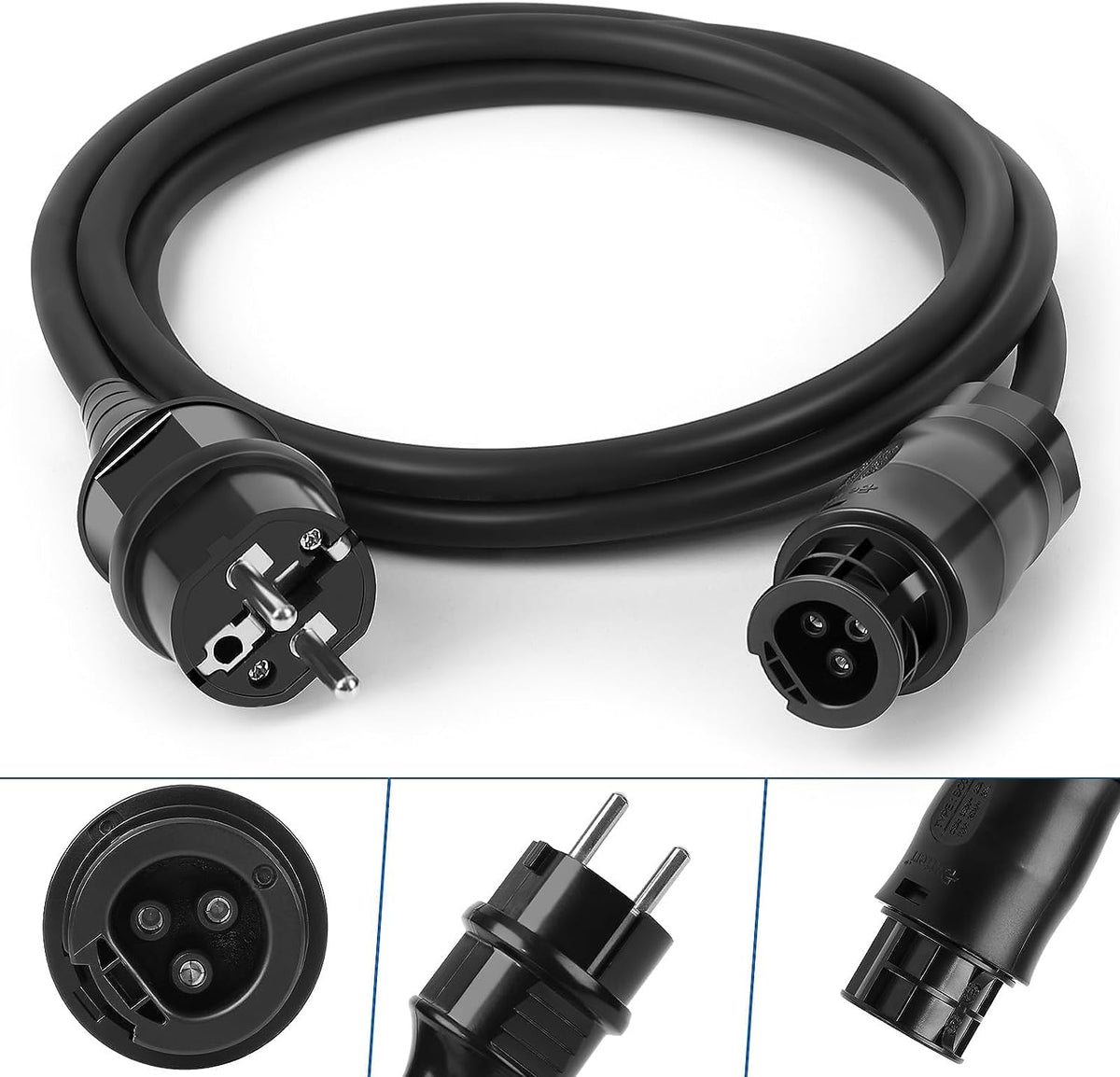3m Betteri BC01 AC Kabel Balkonkraftwerk Kabel, Betteri BC01 Buchse zu Schuko Stecker Anschlusskabel zum AC-Anschluss von Mikrowechselrichtern Hoymiles, Deye, Envertech, TSUN, NEP