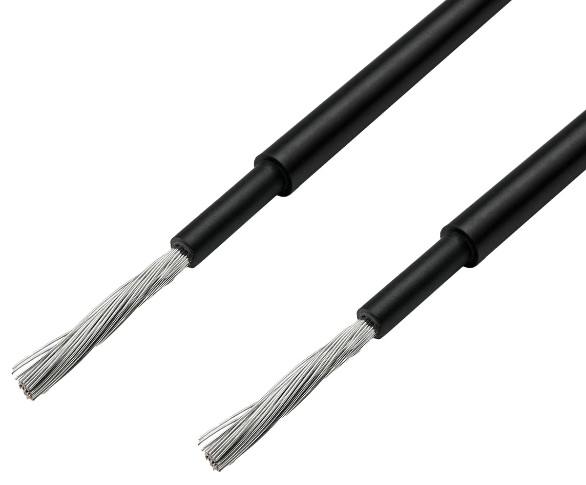Solarkabel 6mm² H1Z2Z2-K Schwarz - 50m - UV-beständig, flexibel, Photovoltaik Kabel, PV Kabel, Solar Anschlusskabel für Solarpanel, Wechselrichter & Laderegler - langlebig