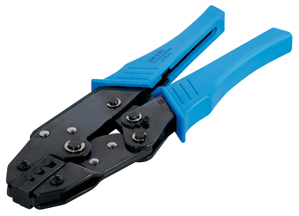 100m Erdungskabel 10mm2 H07V-K PVC grün-gelb Crimpzange inkl. 10 Aderendhülsen (10mm²x18mm)