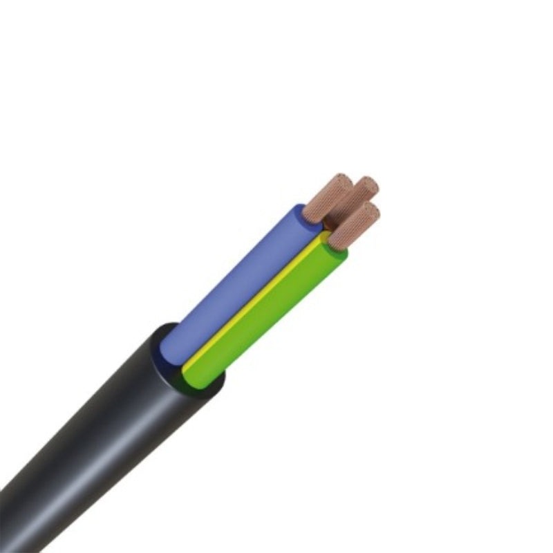 100m Starkstromkabel H07RN-F 3x1,5mm² | Gummischlauchleitung H07RN-F 3G1,5 RG100m schwarz