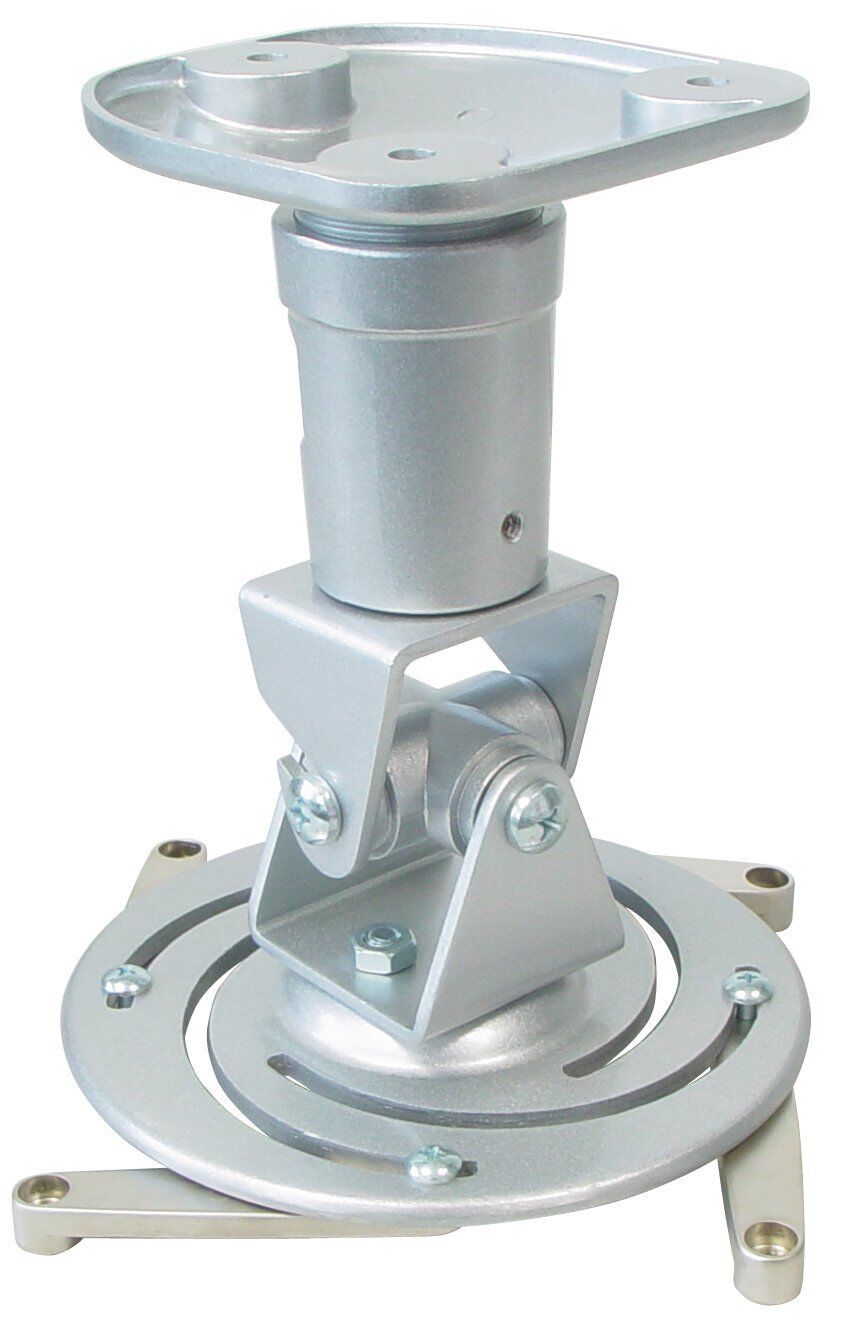 MyWall H16-1L Deckenhalterung Beamer, Deckenabstand 225mm, schwenkbar: 360°, neigbar: 180°, silber