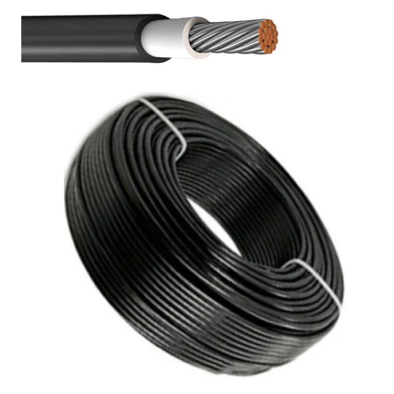 100m Solarkabel H1Z2Z2-K 4mm² Photovoltaik Kabel für PV Anlagen schwarz