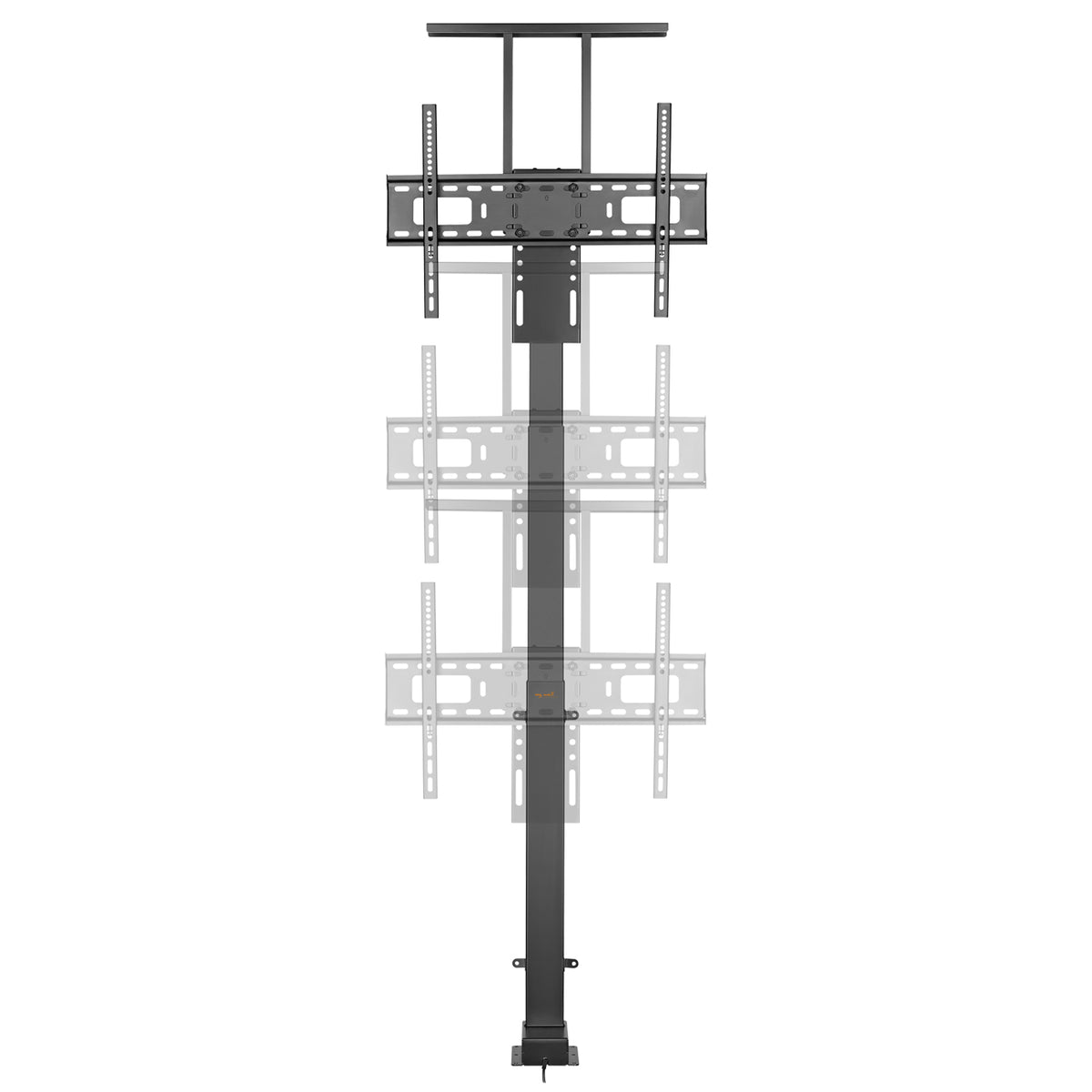 MyWall HP632AL elektrischer TV Lift mit Sprachsteuerung für 37-80 Zoll Bildschirm (mit Fernbedienung, zum Einbau in Möbel, 94-203cm Bildschirm)