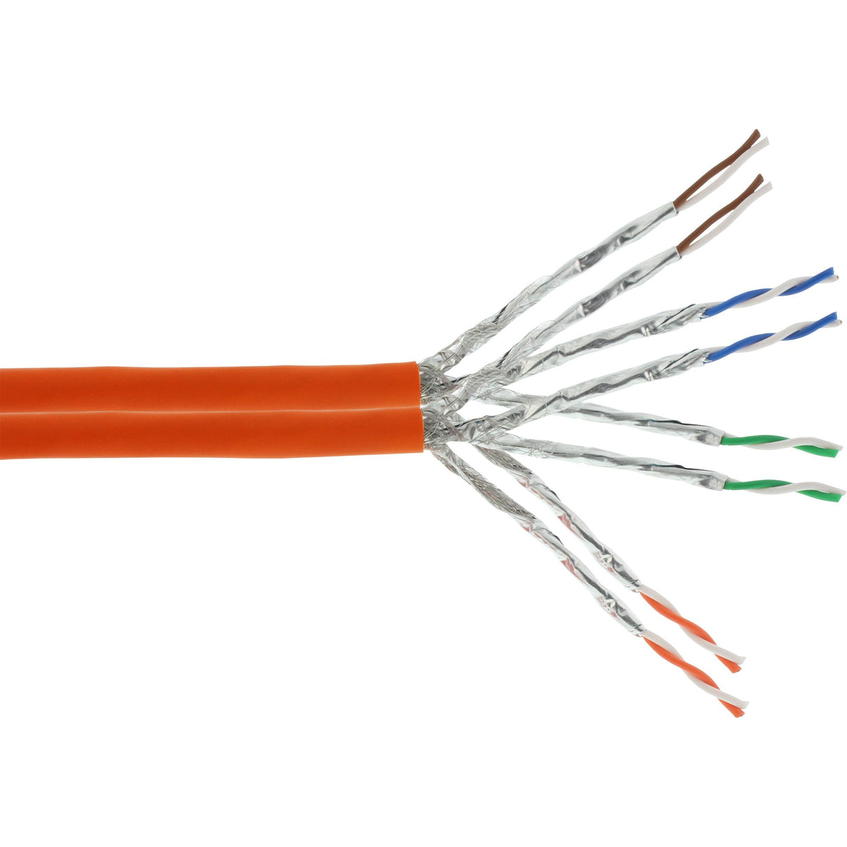 50m Duplex Verlegekabel Cat.7a S/FTP (PiMF) 2x 4x2x0,58 AWG23 1200MHz LSOH