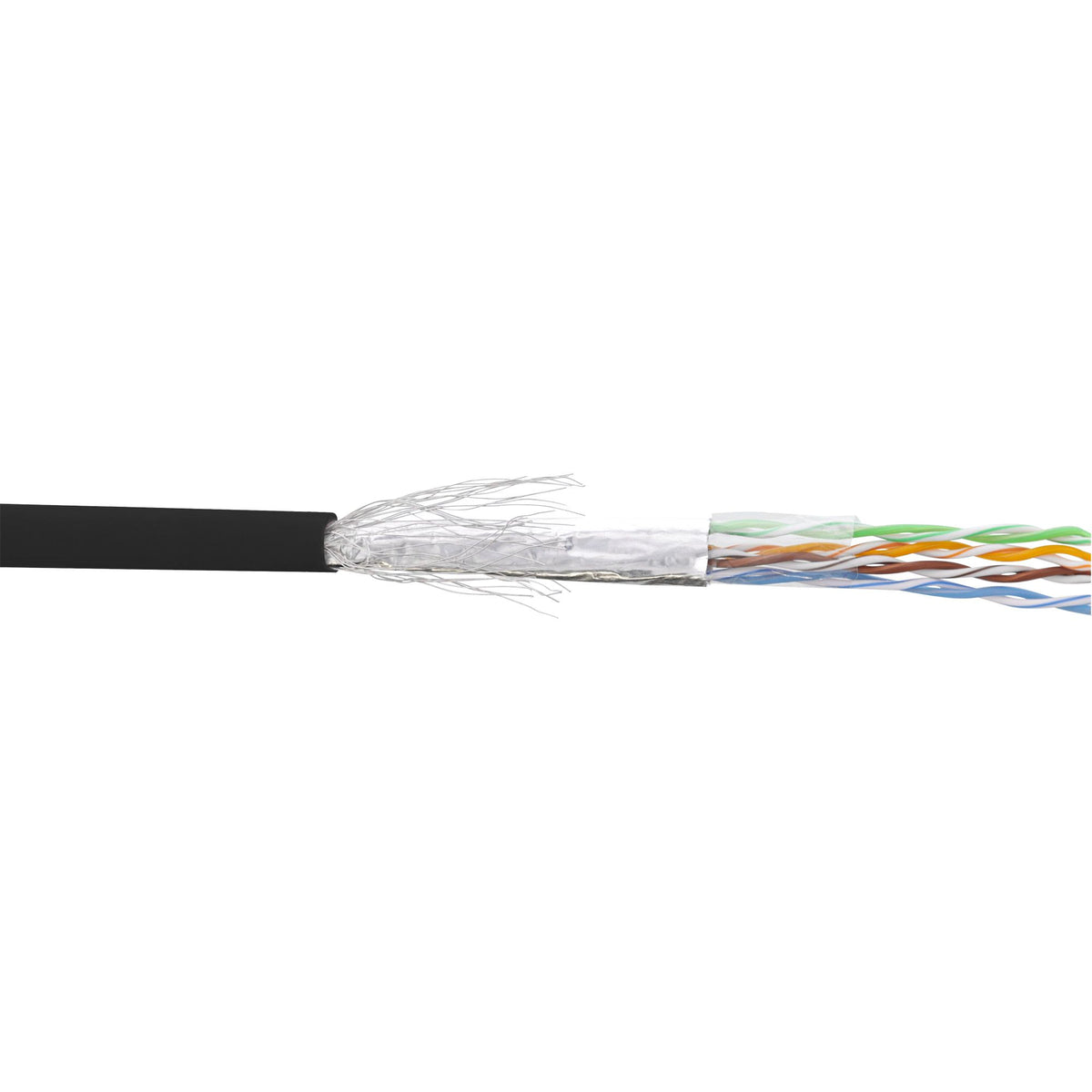 100m Patchkabel Cat.5e schwarz SF/UTP AWG26 PVC