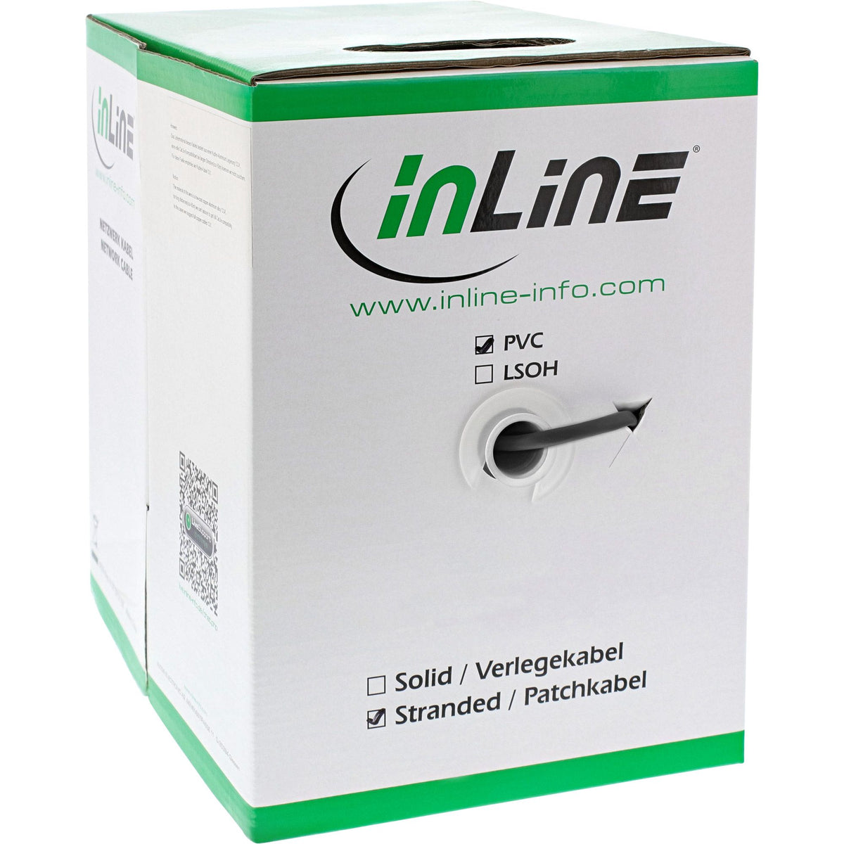 100m Patchkabel Cat.5e schwarz SF/UTP AWG26 PVC