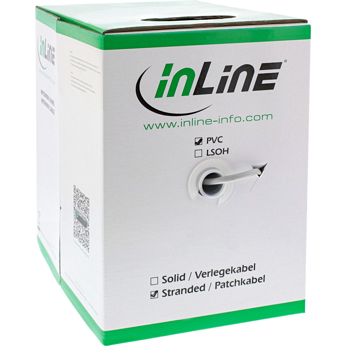 100m Patchkabel Cat.5e weiß SF/UTP AWG26 PVC