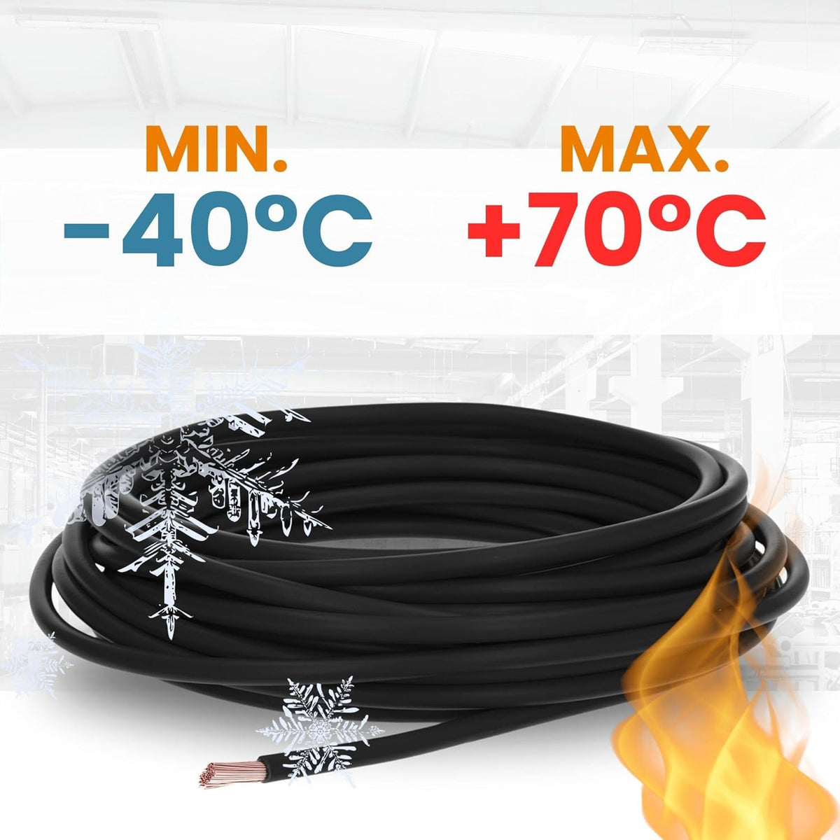 100 Meter Lapp 4520011 H07V-K 1,5 mm² schwarz I Verdrahtungsleitung I Aderleitung flexibel I PVC Einzelader I Litze 1,5mm2 I Verdrahtung