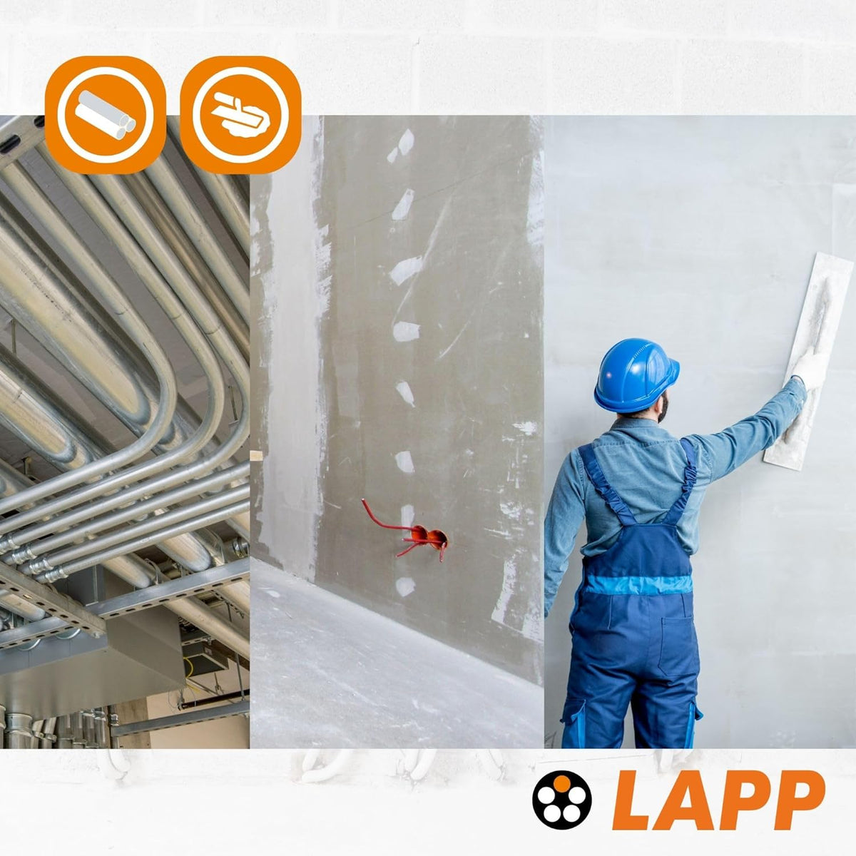 Lapp 100 Meter 4520141 H07V-K 1,5 mm² dunkelblau Verdrahtungsleitung I Aderleitung flexibel I Litze 1,5mm2 I Verdrahtung feindrätig I Einzelleitung Zählerschrank I Kabel eindrähtig für Schaltschrank