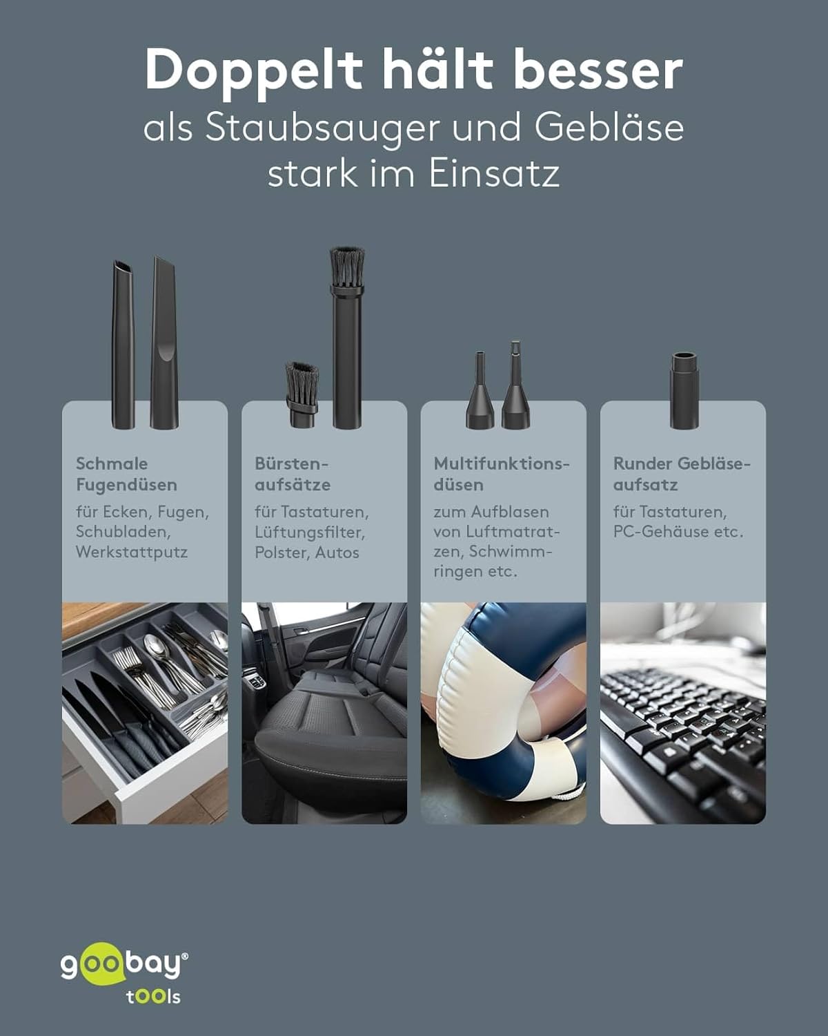 Mini-Staubsauger 80W, Acrylnitril-Butadien-Styrol, weiß, Mini-Staubsauger 80W, 80 W, 0.125 liters, 90 Dezibel