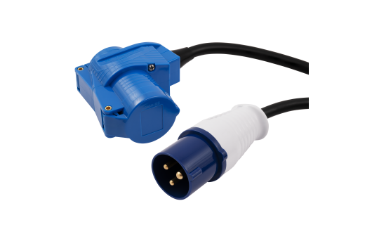 MC Power - CEE-Verlängerungskabel | 10m H07RNG 3G2,5, 230V, IP44 Starkstromverlängerungskabel für Wohnmobil Campingwagen