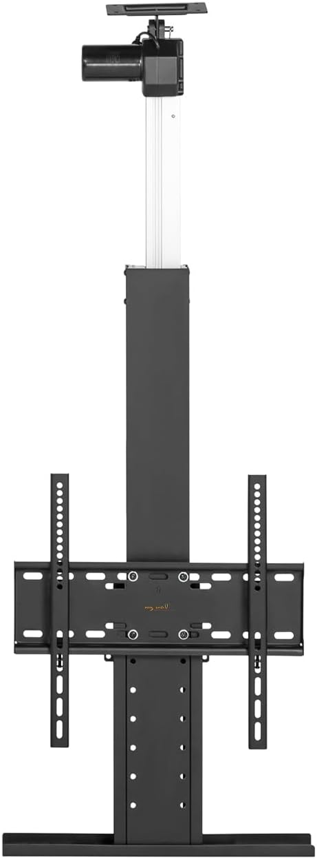 MyWall HP64L TV-Deckenlift Schwarz für 32-55 Zoll Fernseher (mit Fernbedienung, für 81-140cm TVs, max. 45kg Belastbarkeit)