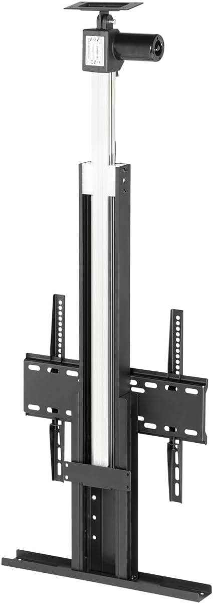 MyWall HP64L TV-Deckenlift Schwarz für 32-55 Zoll Fernseher (mit Fernbedienung, für 81-140cm TVs, max. 45kg Belastbarkeit)