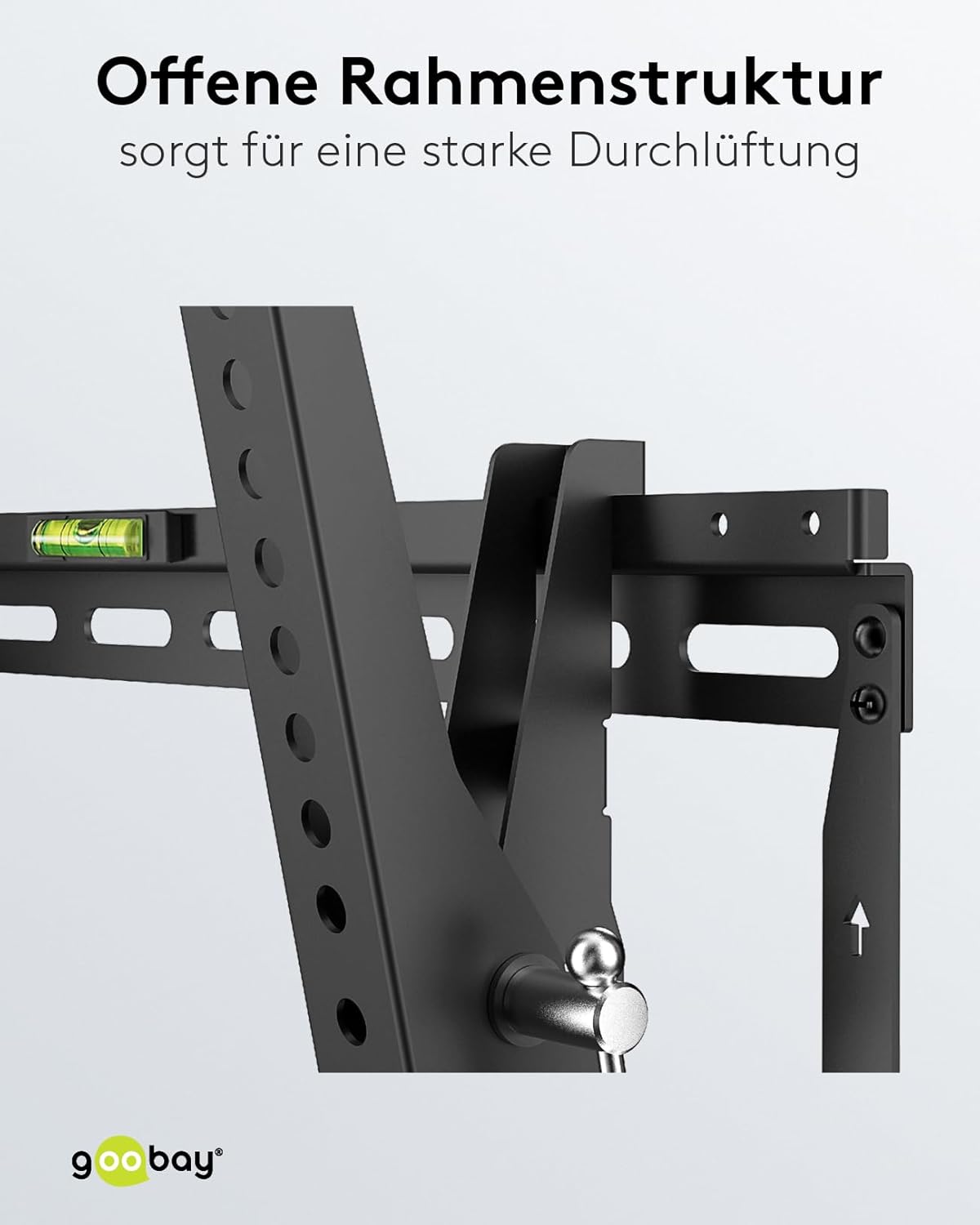 TV und Monitor Wandhalterung Pro (XL), neigbar (3 bis 12 Grad) und schwenkbar – 43 bis 100 Zoll LED-, LCD-, OLED-, Flache oder Gebogene Fernseher – 70 kg maximales Gewicht – Schwarz