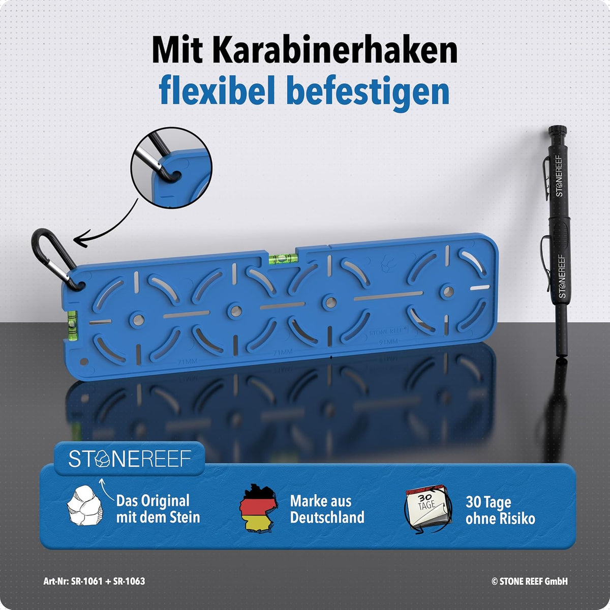 Bohrschablone für Steckdosen [inkl. Tieflochmarker] Perfekt für Trockenbau, Hohlraumdosen und Unterputzdose, Elektriker Wasserwaage, Schablone für Bohrkrone, Steckdosenbohrer 71mm und 91mm