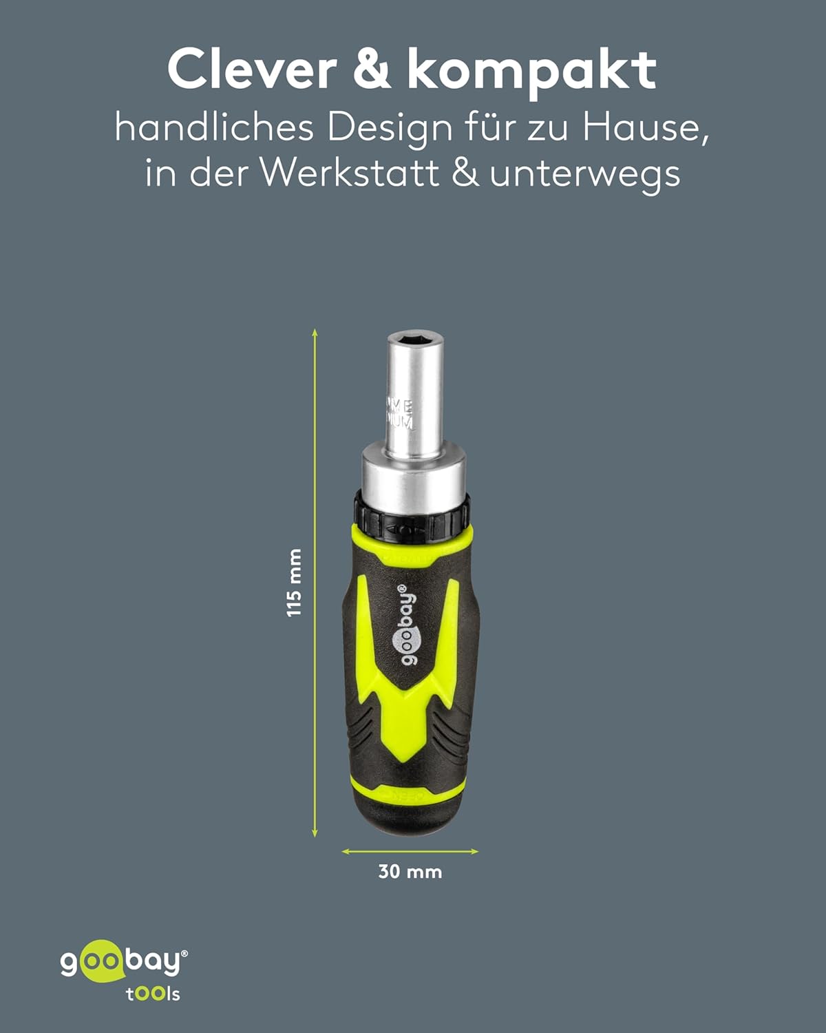 Schraubendreher-Set mit 43-teiligem Bitsatz, kurzer Ratschen-Schraubendreher, magnetischer Bithalter, S2-Stahl, Steckschlüsselsatz, Werkzeug für Montage-, Reparatur- und Heimwerkerarbeiten