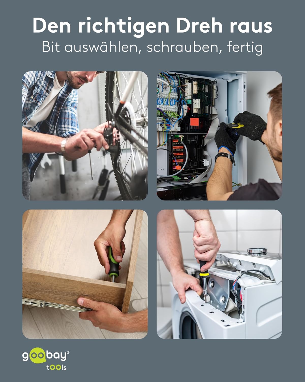 Schraubendreher-Set mit 43-teiligem Bitsatz, kurzer Ratschen-Schraubendreher, magnetischer Bithalter, S2-Stahl, Steckschlüsselsatz, Werkzeug für Montage-, Reparatur- und Heimwerkerarbeiten