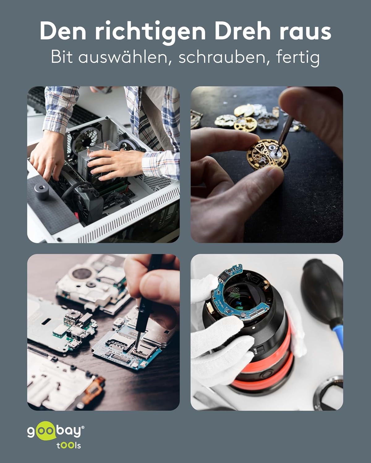 48 in 1 Schraubendreher Set, Tragbares Mini Werkzeug mit Präzisions-Bitsatz, Reparatur Kit für Macbook, Laptop, PS4, PS5, Iphone, Brille, Uhren, Switch,Xbox, PC