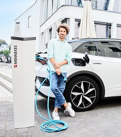 Mennekes 36403 Hybrid- und E-Auto Ladekabel 7,5 m - Mode 3 Typ 2 20A 3PH - Typ 2 Kfz-Zubehör 11 kW Ladeleistung, für HEV, EV