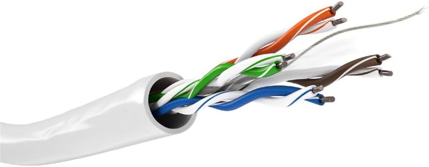 100m CAT 6 Netzwerkkabel, U/UTP, Weiß