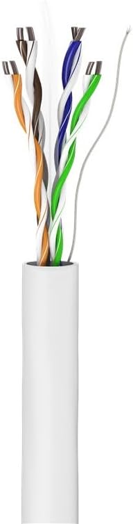100m CAT 6 Netzwerkkabel, U/UTP, Weiß