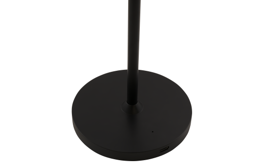 ROLF KERN LED Tischlampe | CLUB 38cm | Aufladbarer Akku Tischleuchte ohne Kabel, dimmbar per Touch, IP54 für Innen und Außen geeignet 2700K warmes Licht mit USB Ladekabel schwarz [Energieklasse G]