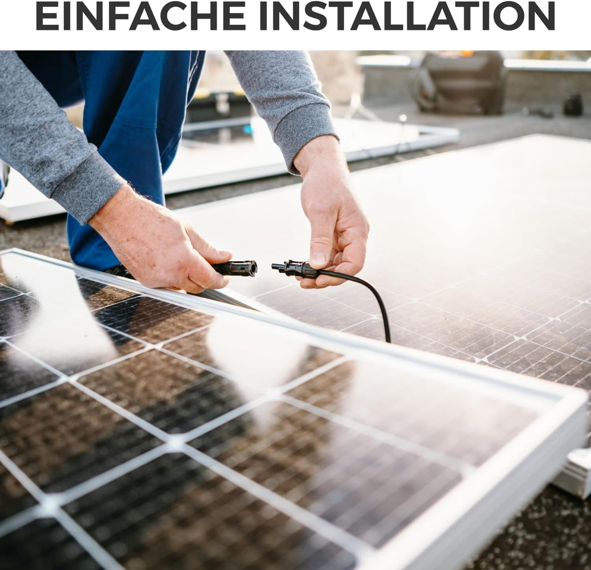 50m PV4 Solarkabel Verlängerung Set 6mm² für Photovoltaik-Anlagen - Verlängerungskabel für Serielle & Parallele Verkabelungen - 1kV AC 1,5kV DC - Wetterfest UV-Beständig IP68 - Rot & Schwarz