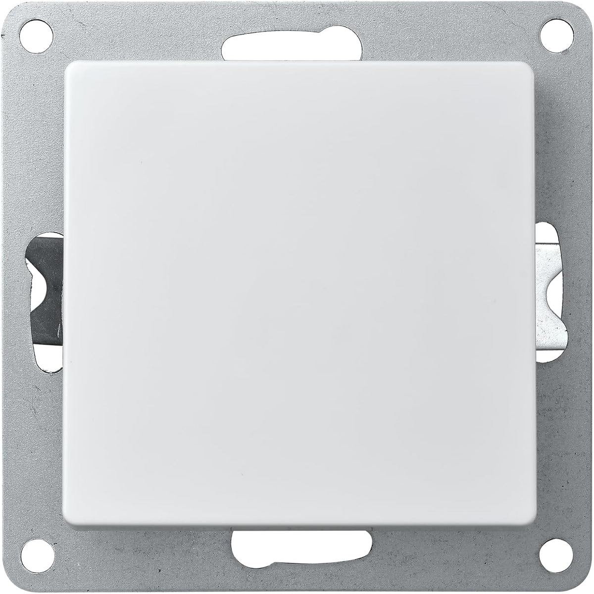 McPower Wechselschalter | FLAIR | Unterputz Schalter ein aus Lichtschalter, Wippe 230V~/10A, Schraubklemmen Anschluss, weiß, matt
