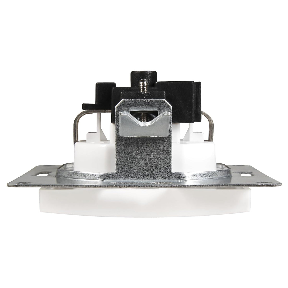 McPower Schutzkontakt-Steckdose | FLAIR | 250V~/16A, UP, 1-fach Unterputzsteckdose Schraubanschluss Einzelsteckdose mit Einsteckschutz, weiß matt