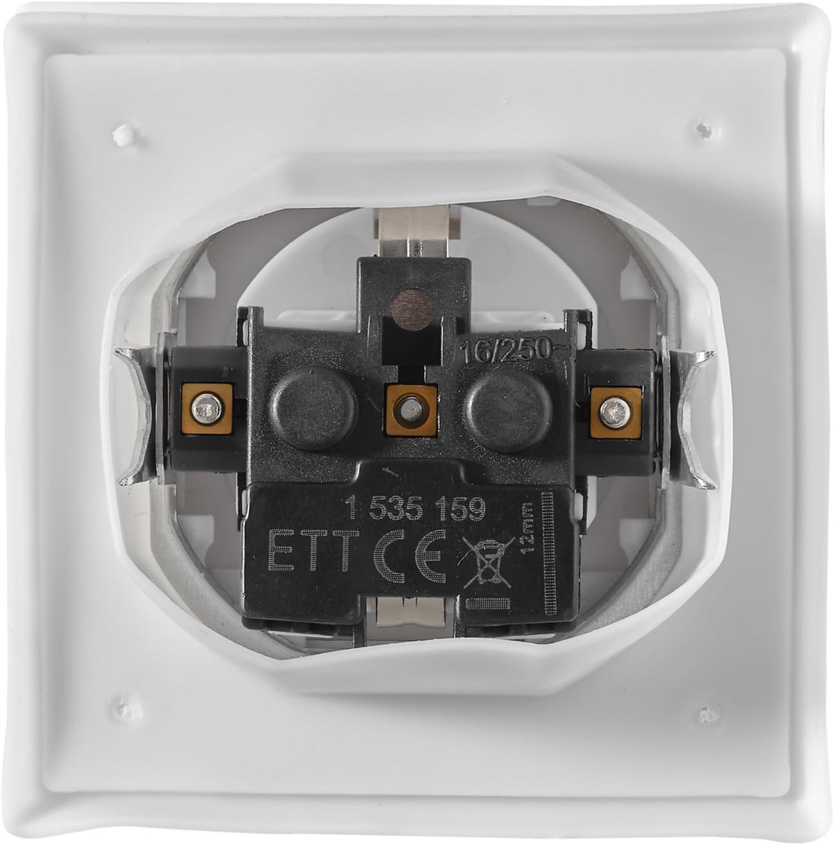 MC POWER - Schutzkontakt Steckdose IP44 | FLAIR | 250V~/16A, UP, Klappdeckel, weiß, matt