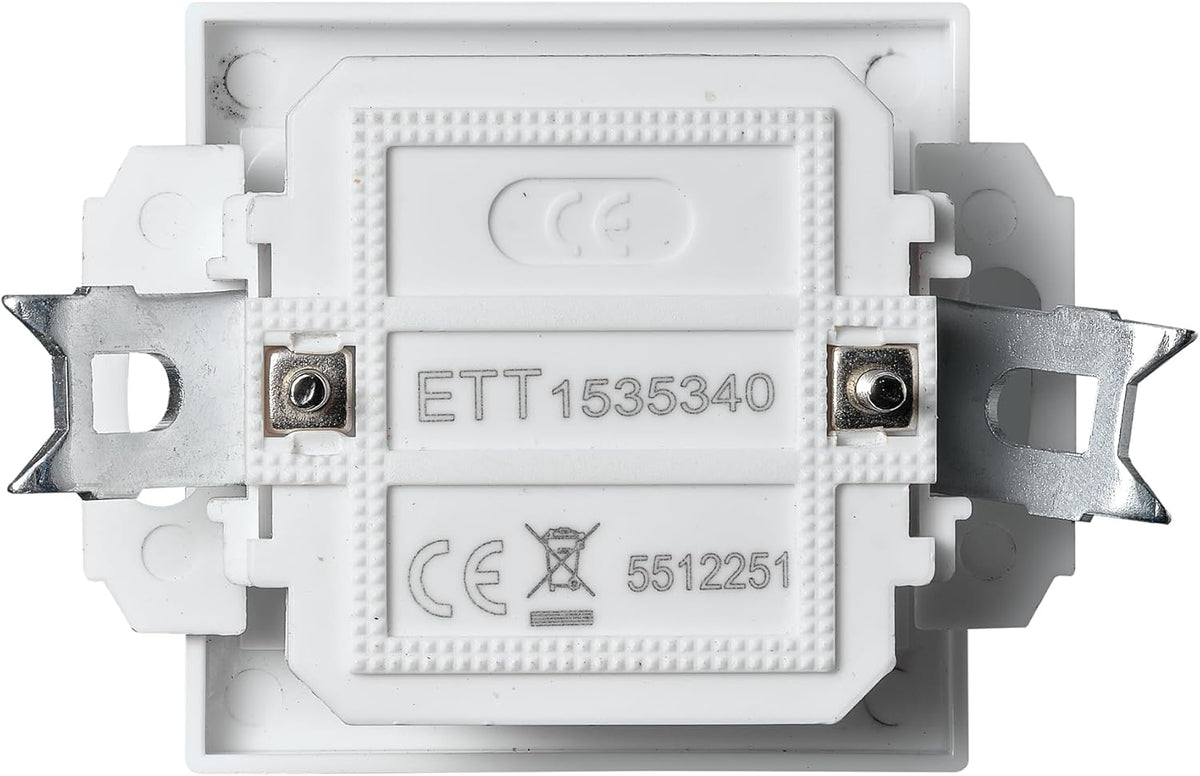 McPower TAE-NFN-Anschlussdose | Flair | 3x 6-polig, Unterputz, IP20, für eine einfache Telefoninstallation, ideal für Haushalte und Büros, weiß