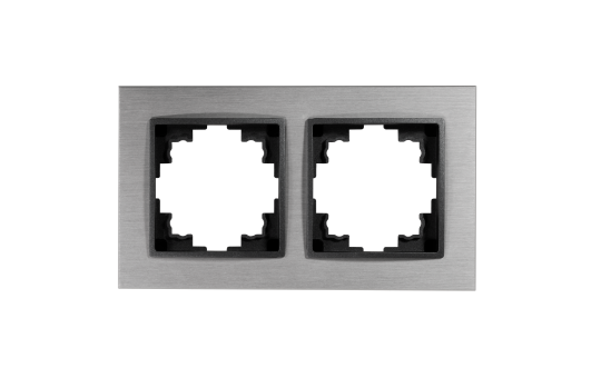 RAHMEN MCPOWER "FLAIR", 2-FACH, SILBERNES ALUMINIUM