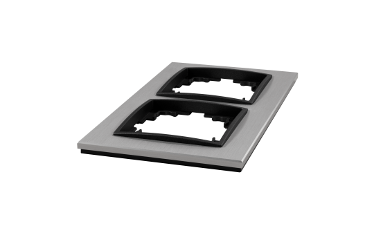 RAHMEN MCPOWER "FLAIR", 2-FACH, SILBERNES ALUMINIUM