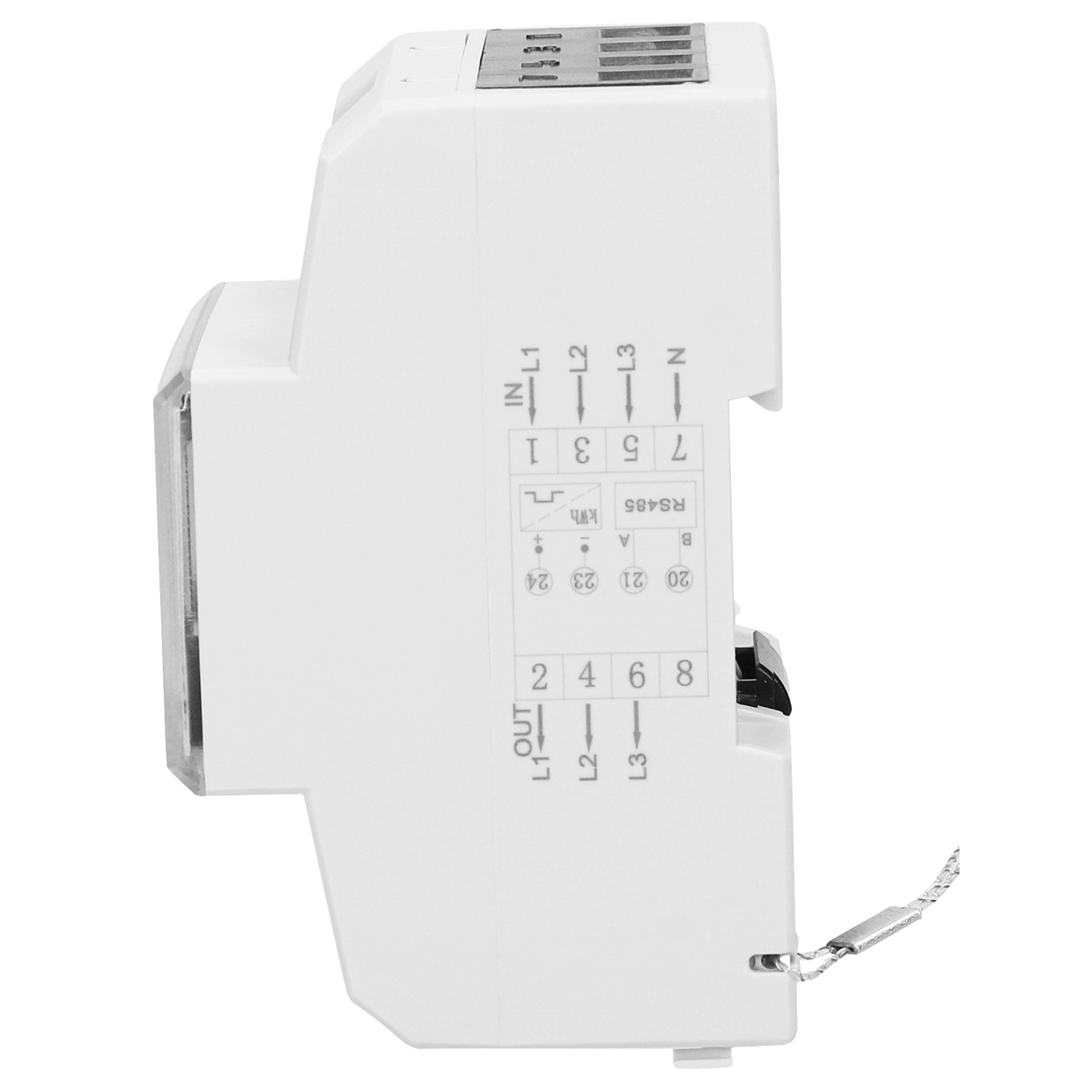 3-phasiger Stromzähler, 80A, RS-485-Anschluss, 4,5 Module, DIN TH-35mm