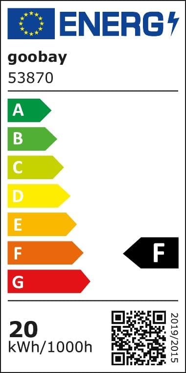 LED Strahler Außen 20W / Außenstrahler IP65 / Neutralweißes Licht 1700 lm/LED Scheinwerfer Fluter Wandmontage / IP65 Gartenstrahler / Schwarz [Energieklasse F]