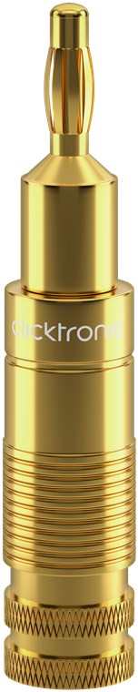 Clicktronic Advanced Banana-Stecker (Lautsprecher Steckverbinder, 4er-Set)