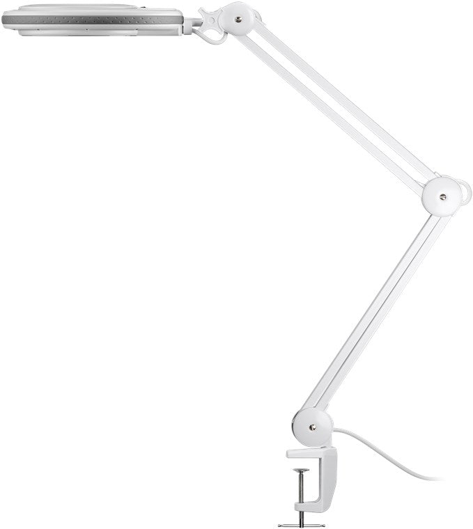 goobay Lupenleuchte / LED Lupenlampe aus Plastik / 8 W Leistungsaufnahme, Farbtemperatur 6500 K / Lichtstrom 650 lm / Betriebsspannung 230 V (AC) 60361, Weiß