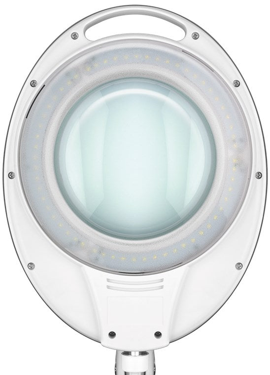 goobay Lupenleuchte / LED Lupenlampe aus Plastik / 8 W Leistungsaufnahme, Farbtemperatur 6500 K / Lichtstrom 650 lm / Betriebsspannung 230 V (AC) 60361, Weiß