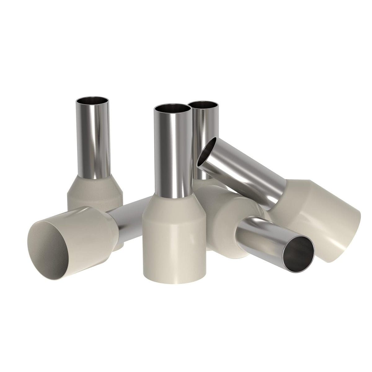 100 Stück Aderendhülsen 10mm² Kabelendhülsen Isolierte Aderhülsen für Drahtverbindung (10mm²x18mm)