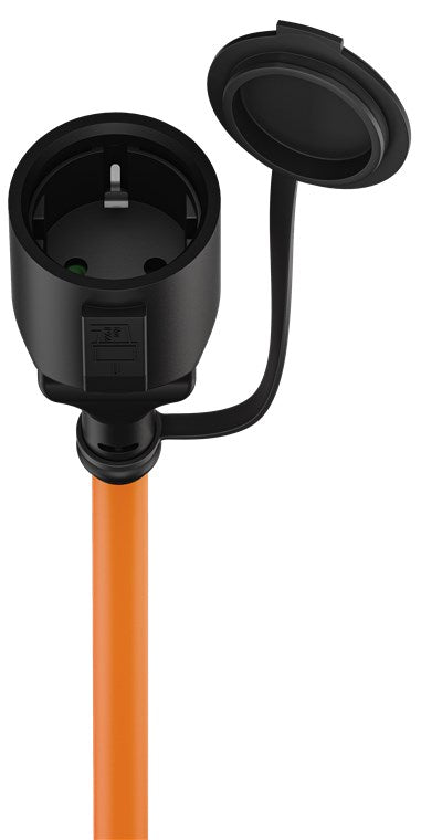 goobay CEE Caravan Adapterkabel 5 m CEE-Stecker auf Buchse mit Schutzkontakt, Außeneinsatz mit IP44