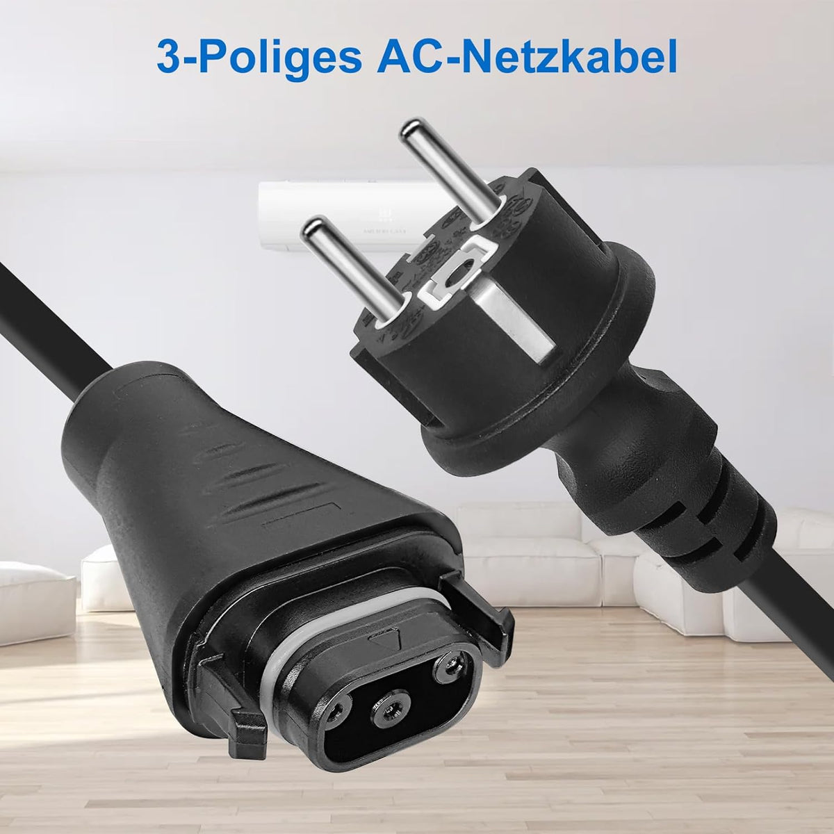 3 bis 15m BC-05 AC Kabel BC-05 Buchse zu Schuko Stecker Anschlusskabel, BC-05 Anschlussleitung zum AC-Anschluss für Serie HMS-Mikro-Wechselrichter