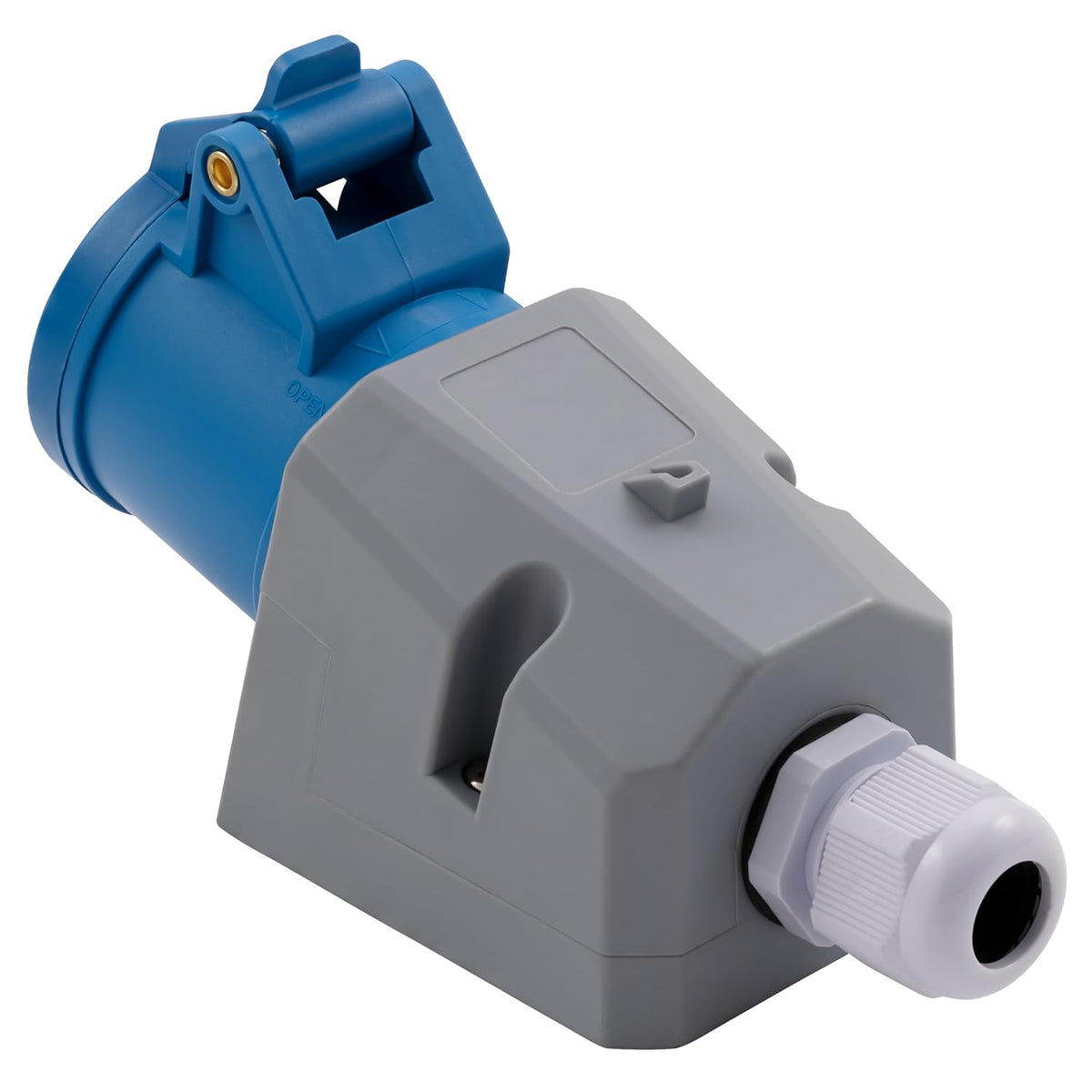 MC POWER CEE Steckdose Wandmontage IP44 Kupplung | 3-polig 250V, 16A Starkstrom Wandsteckdose | Steckdose für Industrie Handwerk Landwirtschaft Campingplatz