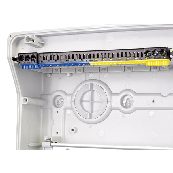 F-Tronic AP Feuchtraumverteiler 4-reihig IP65 NEPTUN48 7270004 mit Belüftungssystem
