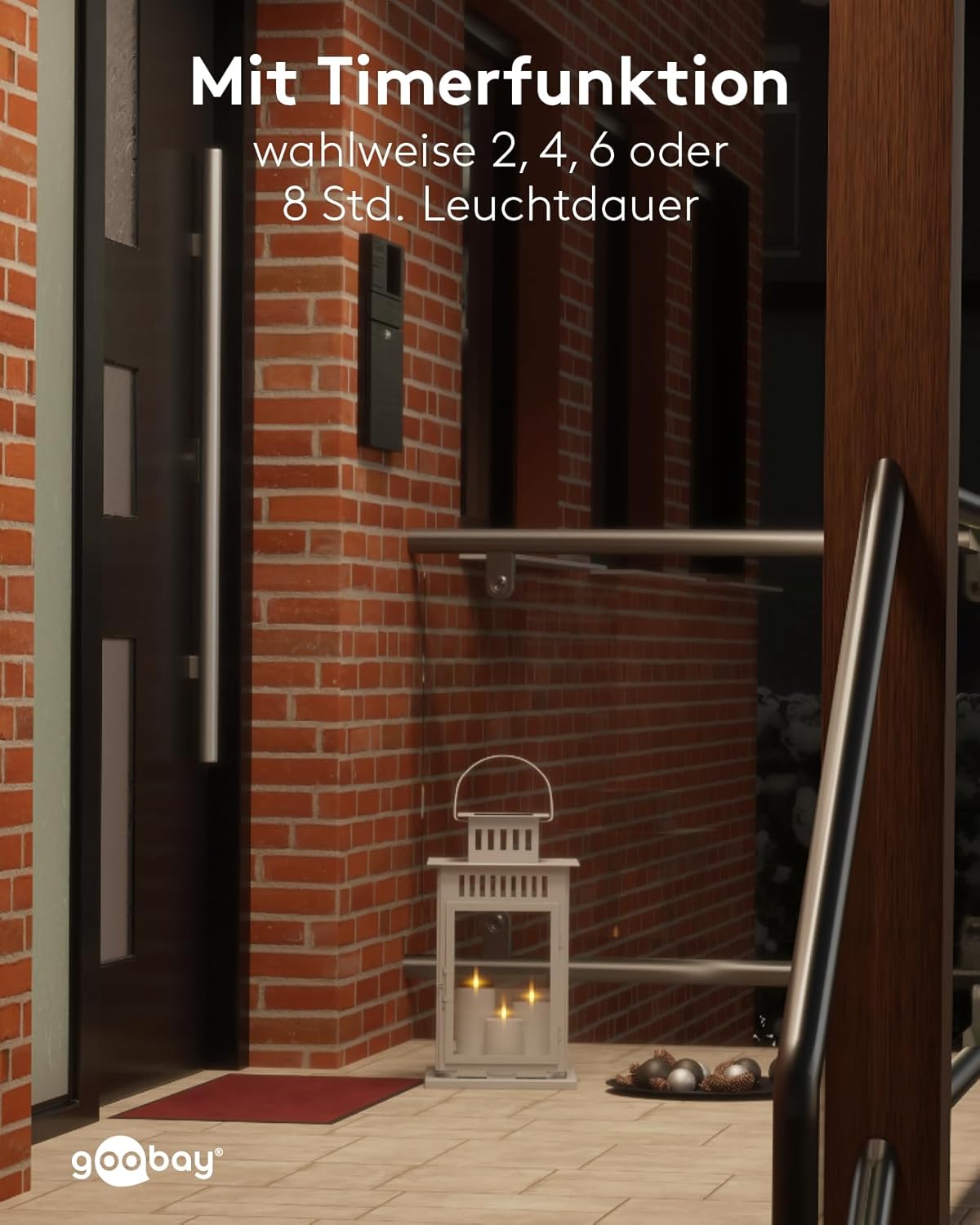 LED Kerzen 3er Set mit Fernbedienung / elektrische Outdoor Kerzenlichter / realistisch flackernde Flamme / LED Deko / Timerfunktion / Flammenlose LED Kerzen / Batteriebetrieben / weiß