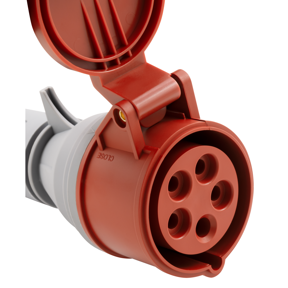 MC POWER CEE Steckdose IP44 Kupplung | 5-polig 415V, 16A Starkstrom Ladedose | Industrie Handwerk Landwirtschaft Drehstromgeräte